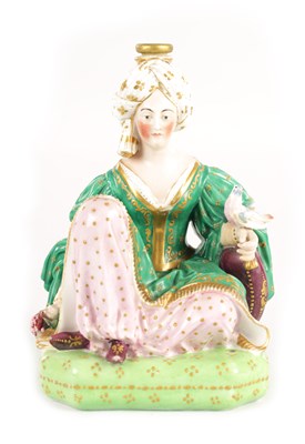 Lot 47 - A 19TH CENTURY FRENCH JACOB PETIT PORCELAIN PERFUME BOTTLE