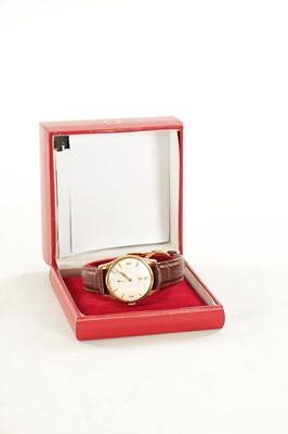 Lot 570 - A GENTLEMAN’S 9CT GOLD OMEGA WRISTWATCH WITH BOX AND PAPERS