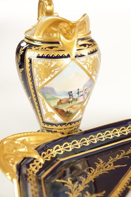 Lot 66 - A FINE 19TH CENTURY FRENCH NAPOLEON CASED SERVES TETE E TETE SERVICE