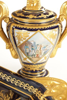 Lot 66 - A FINE 19TH CENTURY FRENCH NAPOLEON CASED SERVES TETE E TETE SERVICE