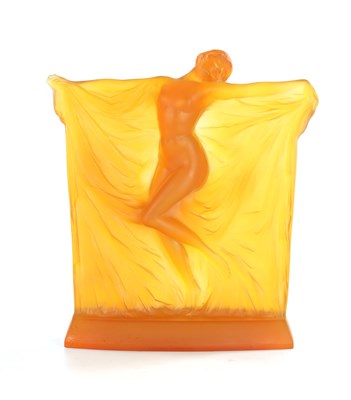 Lot 17 - A RENE LALIQUE THAIS STATUETTE IN BUTTERSCOTCH GLASS