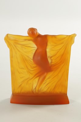 Lot 17 - A RENE LALIQUE THAIS STATUETTE IN BUTTERSCOTCH GLASS