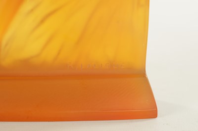 Lot 17 - A RENE LALIQUE THAIS STATUETTE IN BUTTERSCOTCH GLASS