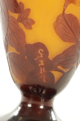 Lot 20 - A LARGE GALLE CAMEO GLASS VASE