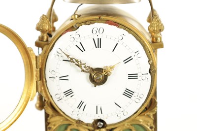 Lot 1049 - A GOOD LATE 18TH CENTURY FRENCH EMPIRE EIGHT-DAY MANTEL CLOCK WITH ALARM