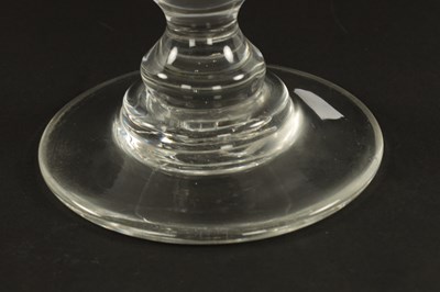 Lot 9 - AN OVERSIZED 19TH CENTURY GLASS ENGRAVED GOBLET