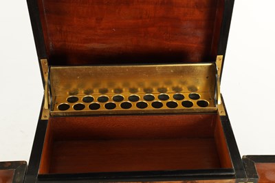 Lot 1098 - A FINE VICTORIAN BURR WALNUT AND BRASS LINED HUMIDOR