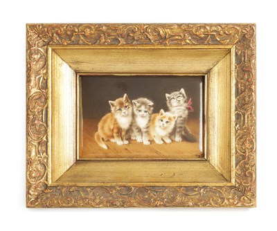 Lot 40 - A LATE 19TH CENTURY BERLIN KPM PORCELAIN PLAQUE SIGNED WAGNER