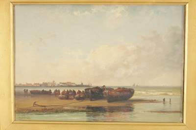 Lot 705 - ARTHUR JOSEPH MEADOWS (BRITISH 1843-1907) OIL ON CANVAS