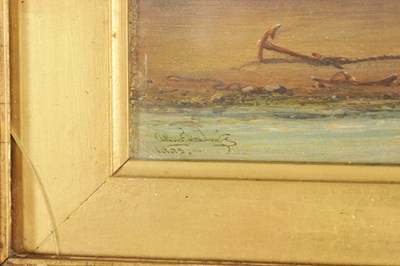 Lot 705 - ARTHUR JOSEPH MEADOWS (BRITISH 1843-1907) OIL ON CANVAS