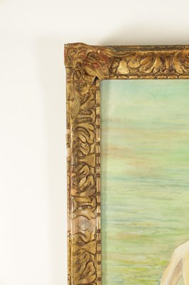 Lot 1031 - ATTRIBUTED TO HENRY SCOTT TUKE RA RWS (1858-1929). AN EARLY 20TH CENTURY WATERCOLOUR / GOUACHE PAINTING