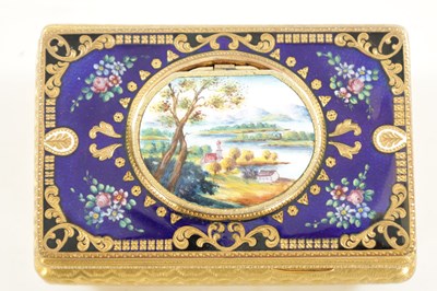 Lot 1266 - A FINE MID 20TH CENTURY ENAMEL SINGING BIRD BOX BY KARL GRIESBAUM