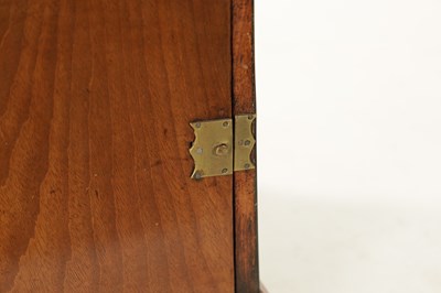Lot 1100 - PAUL CHOTARD, LONDON. A GEORGE III MAHOGANY ENGLISH FUSEE MANTEL CLOCK WITH ALARM