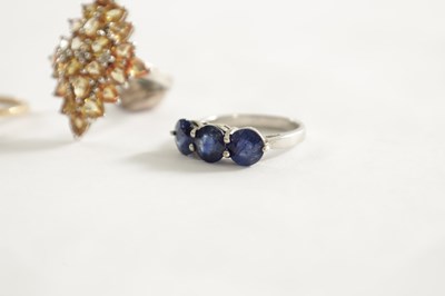 Lot 374 - A COLLECTION OF THREE LADIES RINGS
