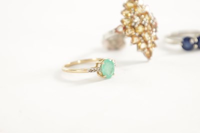 Lot 374 - A COLLECTION OF THREE LADIES RINGS