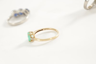 Lot 374 - A COLLECTION OF THREE LADIES RINGS
