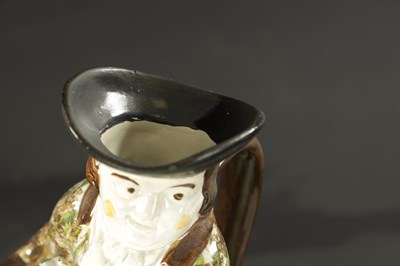 Lot 94 - A RARE LATE 18TH CENTURY STAFFORDSHIRE TOBY JUG