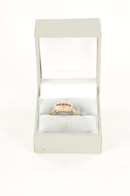 Lot 473 - A VINTAGE GOLD RUBY AND DIAMOND RING