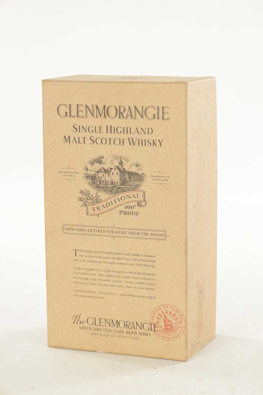 Lot 486 - GLENMORANGIE TRADITIONAL 100° PROOF 10 YEAR OLD SINGLE MALT SCOTCH WHISKY