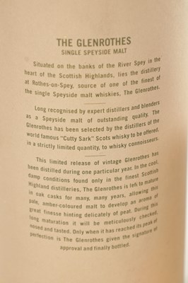Lot 474 - THE GLENROTHES 1987 11 YEAR OLD SPEYSIDE SINGLE MALT SCOTCH WHISKY