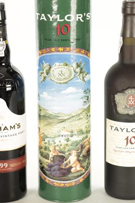 Lot 497 - FIVE BOTTLES OF COGNAC AND PORT