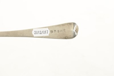 Lot 392 - A PAIR OF GEORGE III SILVER BASTING SPOONS