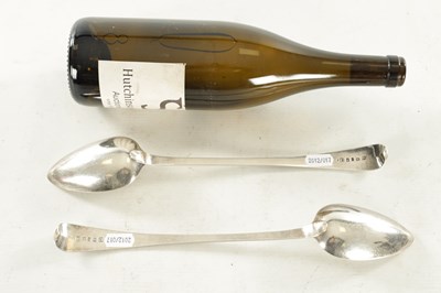 Lot 392 - A PAIR OF GEORGE III SILVER BASTING SPOONS