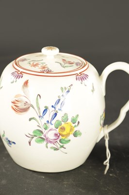 Lot 122 - THREE LATE 18TH CENTURY WORCESTER TEAPOTS