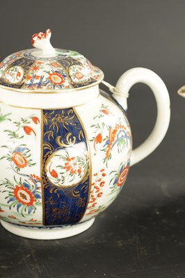 Lot 122 - THREE LATE 18TH CENTURY WORCESTER TEAPOTS