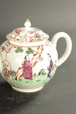 Lot 122 - THREE LATE 18TH CENTURY WORCESTER TEAPOTS