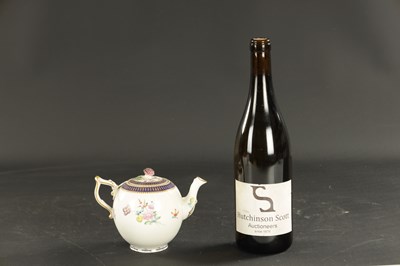 Lot 106 - A LATE 18TH CENTURY DERBY PORCELAIN TEAPOT PAINTED BY EDWARD WITHERS