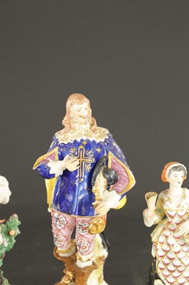 Lot 161 - A QUANTITY OF EIGHT LATE 19TH CENTURY FRENCH PORCELAIN FIGURES