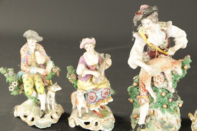 Lot 161 - A QUANTITY OF EIGHT LATE 19TH CENTURY FRENCH PORCELAIN FIGURES