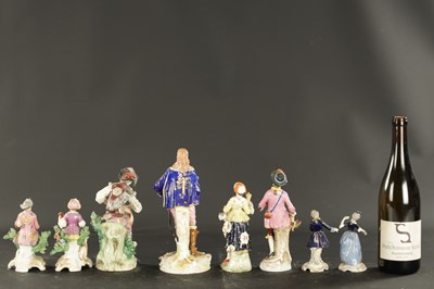 Lot 161 - A QUANTITY OF EIGHT LATE 19TH CENTURY FRENCH PORCELAIN FIGURES