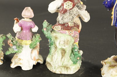 Lot 161 - A QUANTITY OF EIGHT LATE 19TH CENTURY FRENCH PORCELAIN FIGURES