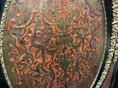 Lot 1308 - A 19TH CENTURY FRENCH EBONISED AND ORMOLU MOUNTED TORTOISESHELL AND BRASS INLAID BOULLE WORK SIDE CABINET