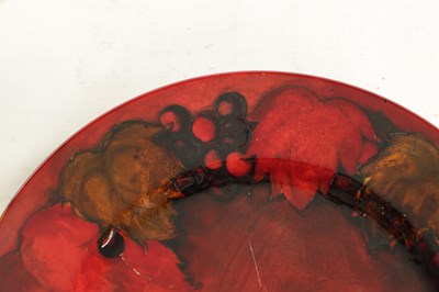 Lot 88 - A LARGE 1930'S MOORCEOFT FLAMBE PLATE