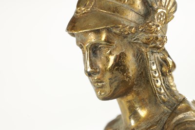 Lot 768 - ANTOINE AUGUSTIN PRÉAULT (1809-1879). A PAIR OF 19TH CENTURY GILT BRONZE FIGURE GROUPS