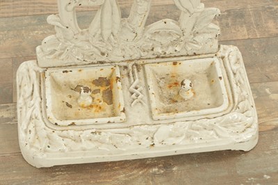 Lot 715 - A 19TH CENTURY PAINTED CAST IRON STICK STAND
