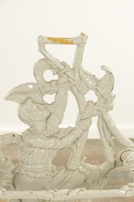 Lot 715 - A 19TH CENTURY PAINTED CAST IRON STICK STAND