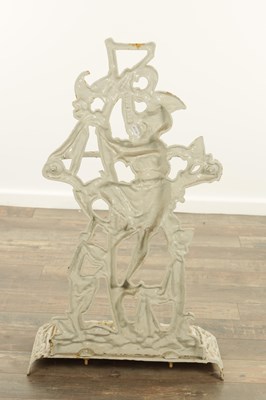 Lot 715 - A 19TH CENTURY PAINTED CAST IRON STICK STAND