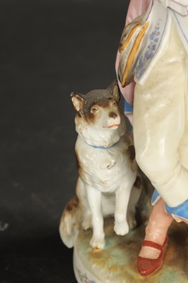 Lot 86 - A PAIR OF LATE 19TH CENTURY ROYAL DUX FIGURES OF BOYS