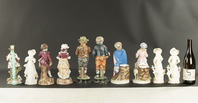 Lot 86 - A PAIR OF LATE 19TH CENTURY ROYAL DUX FIGURES OF BOYS