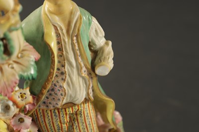 Lot 166 - A PAIR EARLY 19TH CENTURY DERBY STYLE CANDLESTICK FIGURES