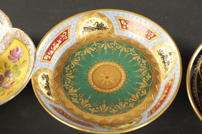 Lot 92 - A COLLECTION OF THREE VIENNA STYLE CABINET CUPS AND SAUCERS CIRCA 1900