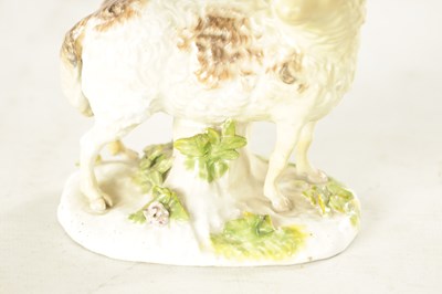 Lot 30 - A MID 18TH CENTURY MEISSEN STANDING FIGURE OF A SHEEP