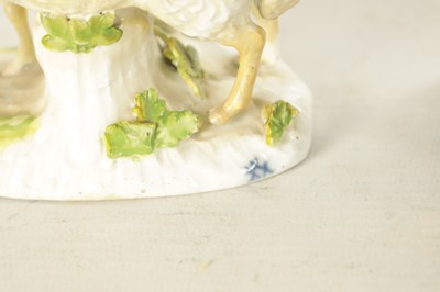 Lot 30 - A MID 18TH CENTURY MEISSEN STANDING FIGURE OF A SHEEP