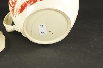 Lot 46 - A LATE 18TH CENTURY LEEDS CREAMWARE TEAPOT