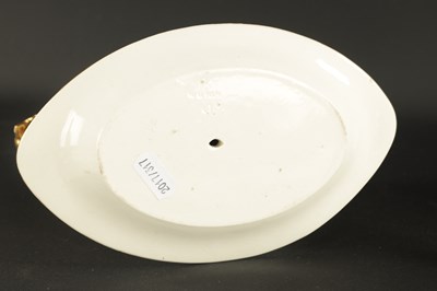 Lot 54 - A WILSON CREAMWARE TUREEN AND COVER PAINTED WITH RURAL LANDSCAPES CIRCA 1800