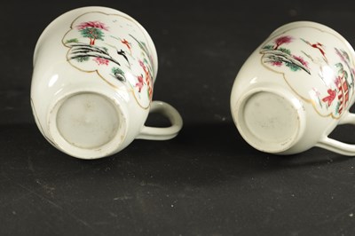 Lot 243 - TWO WORCESTER PORCELAIN CUPS CIRCA 1770